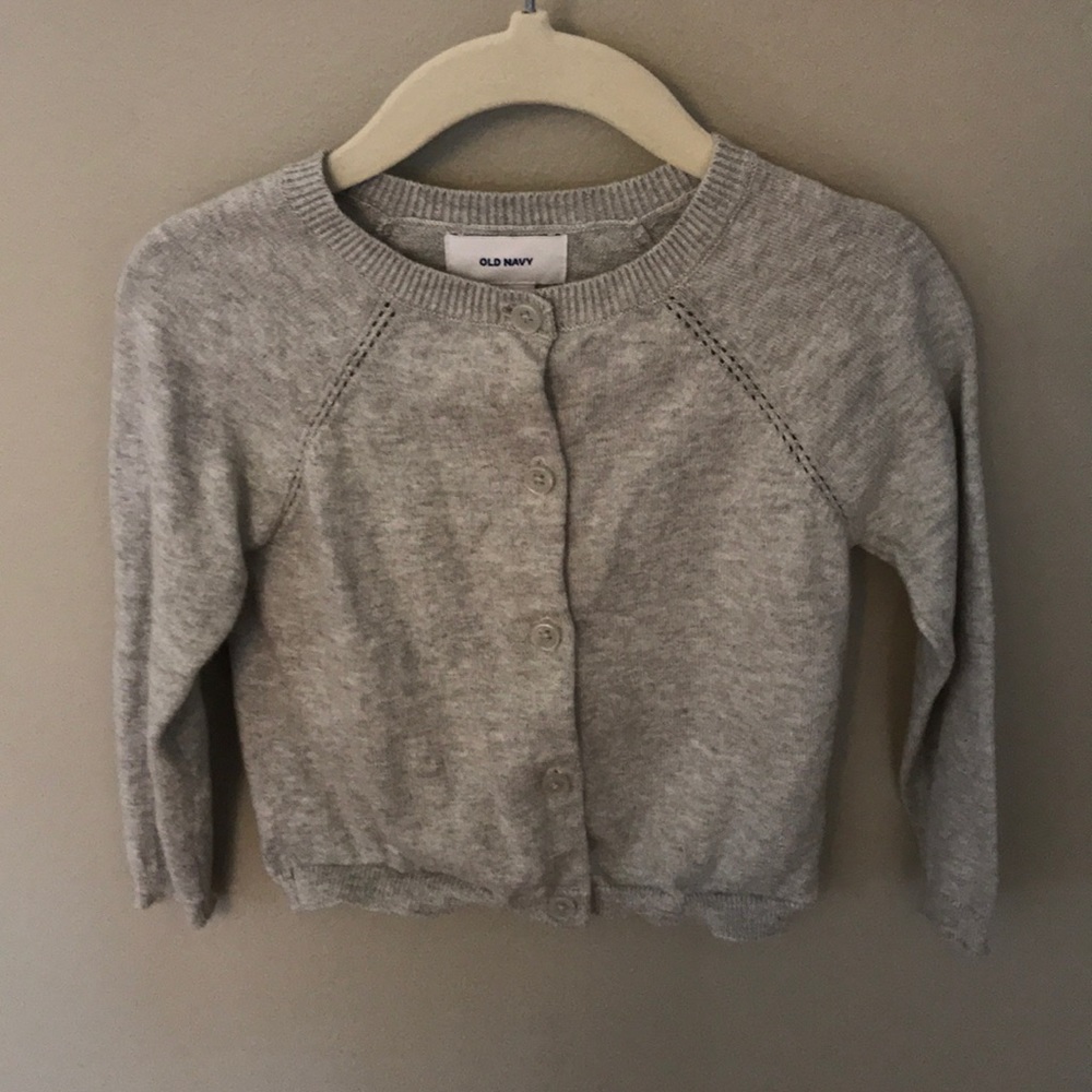 Gray cardigan